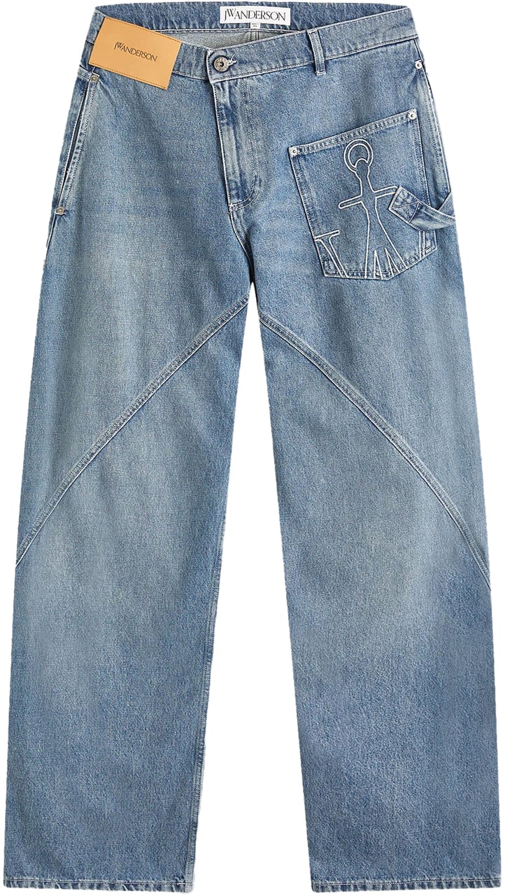J.W. Anderson TWISTED WORKWEAR JEANS Blauw