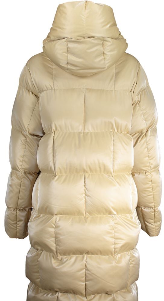 K-WAY Beige Polyester Women's Quilted Jacket Beige