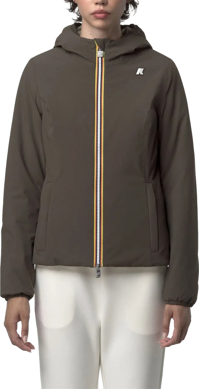 K-WAY Black Lily St Warm Nylon Jacket Zwart