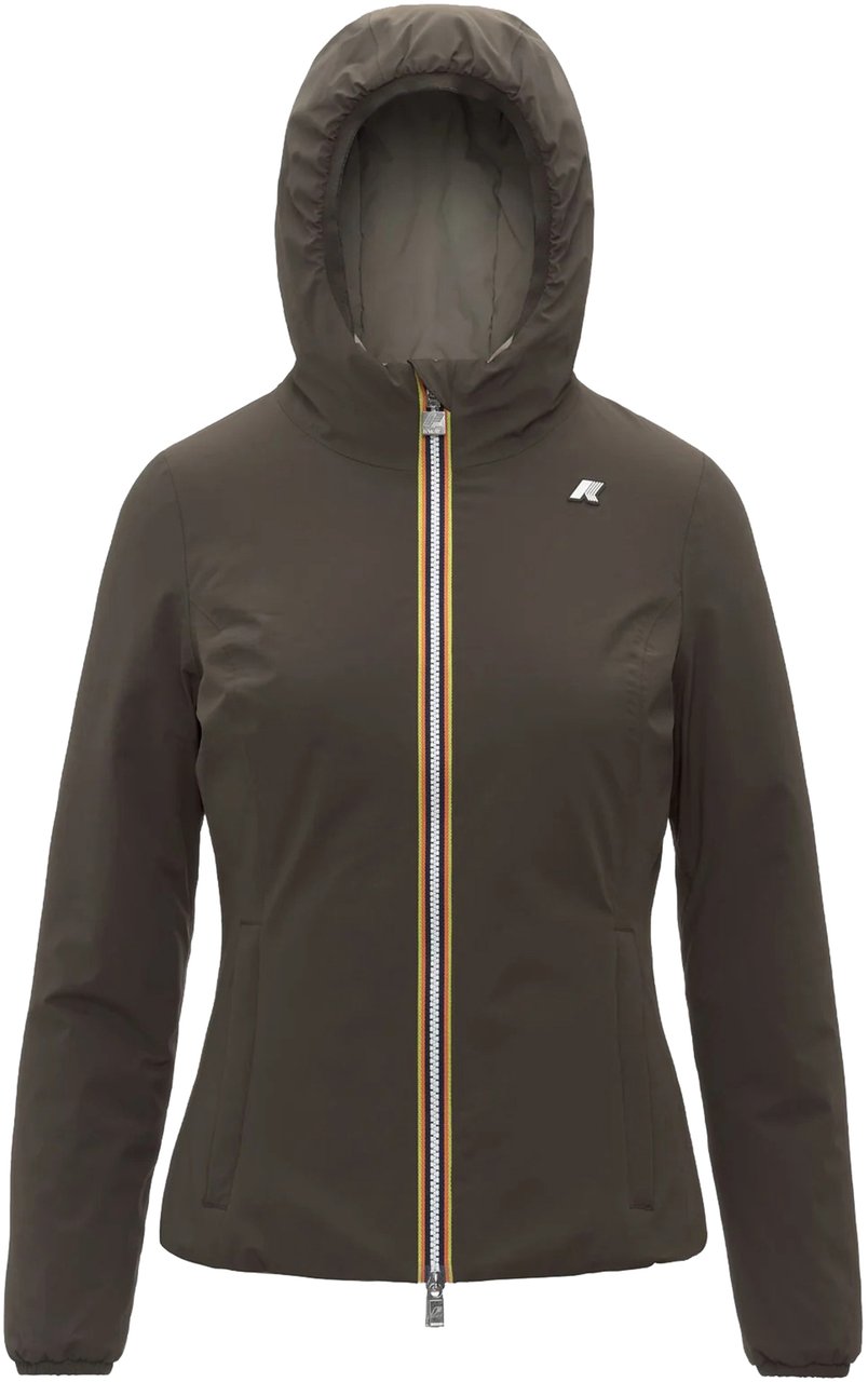 K-WAY Black Lily St Warm Nylon Jacket Zwart