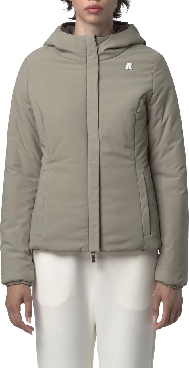 K-WAY Black Lily St Warm Nylon Jacket Zwart