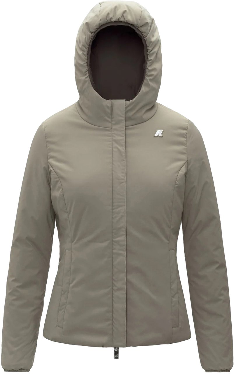 K-WAY Black Lily St Warm Nylon Jacket Zwart
