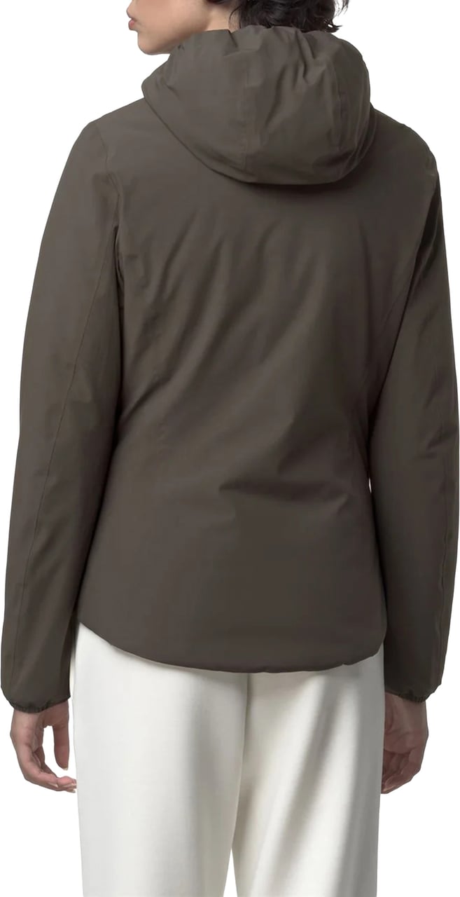 K-WAY Black Lily St Warm Nylon Jacket Zwart