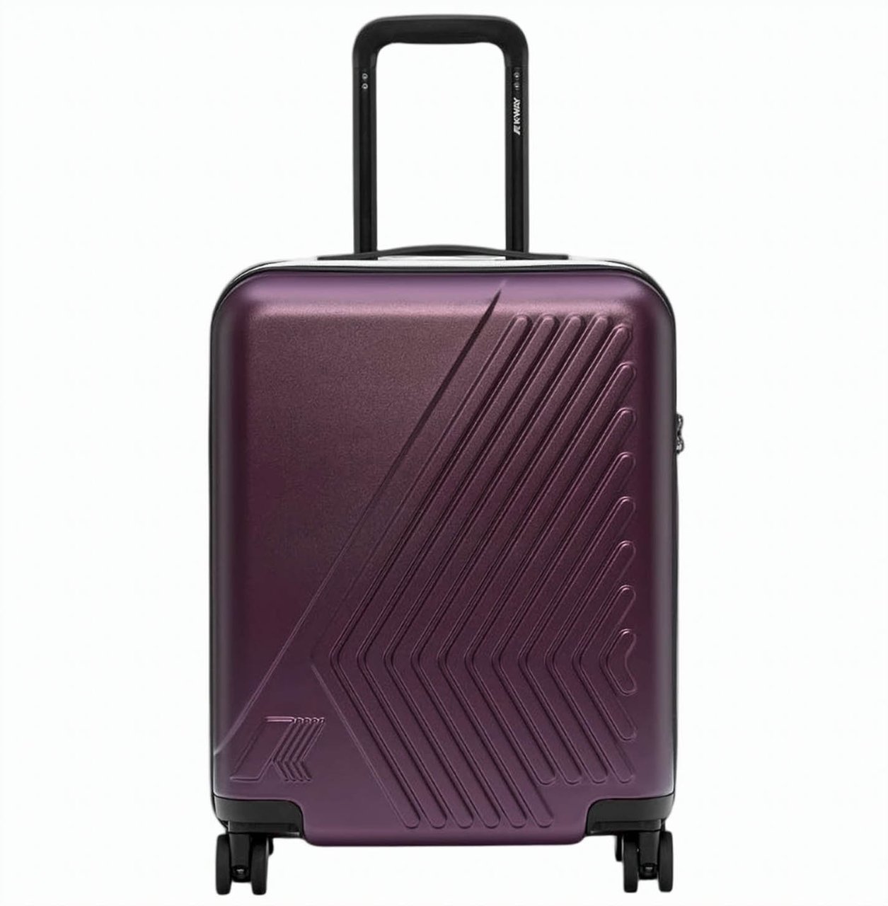K-WAY Eudoxie Logo Polycarbonate Carry On Luggage Grijs