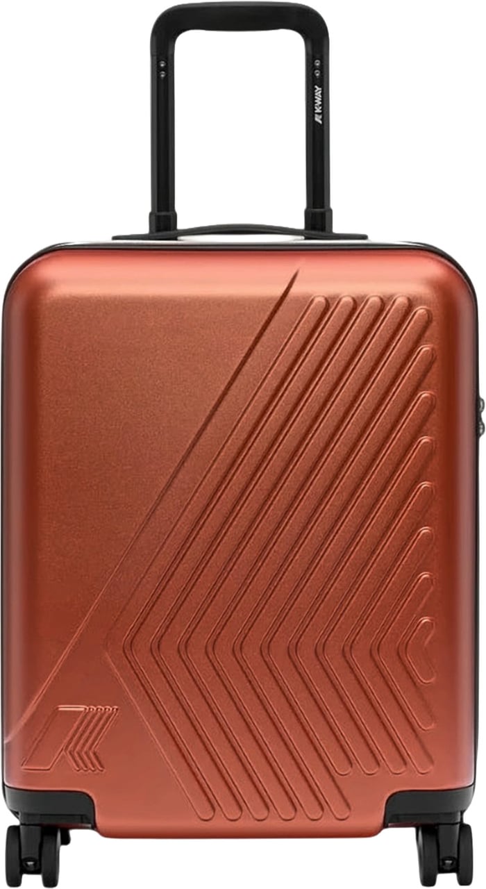 K-WAY Eudoxie Logo Polycarbonate Carry On Luggage Oranje