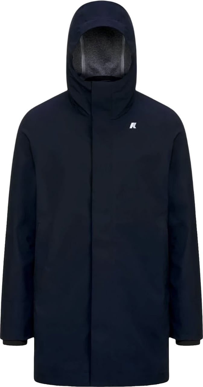 K-WAY Tommy Bonded Jersey Hooded Jacket Zwart