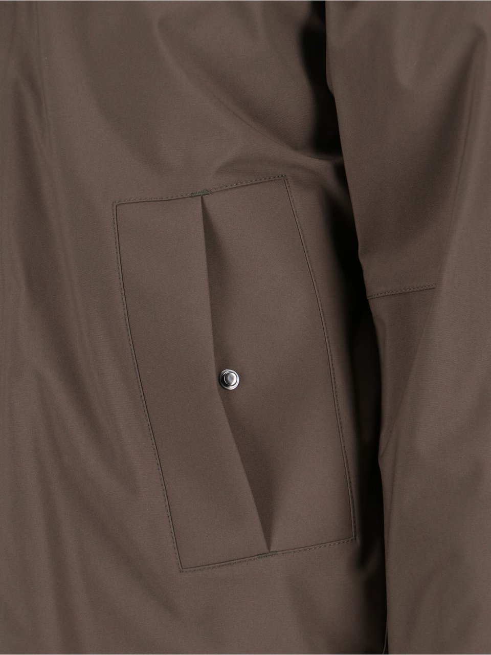 K-WAY Padded Brown Jacket with Drawstring Hood Bruin