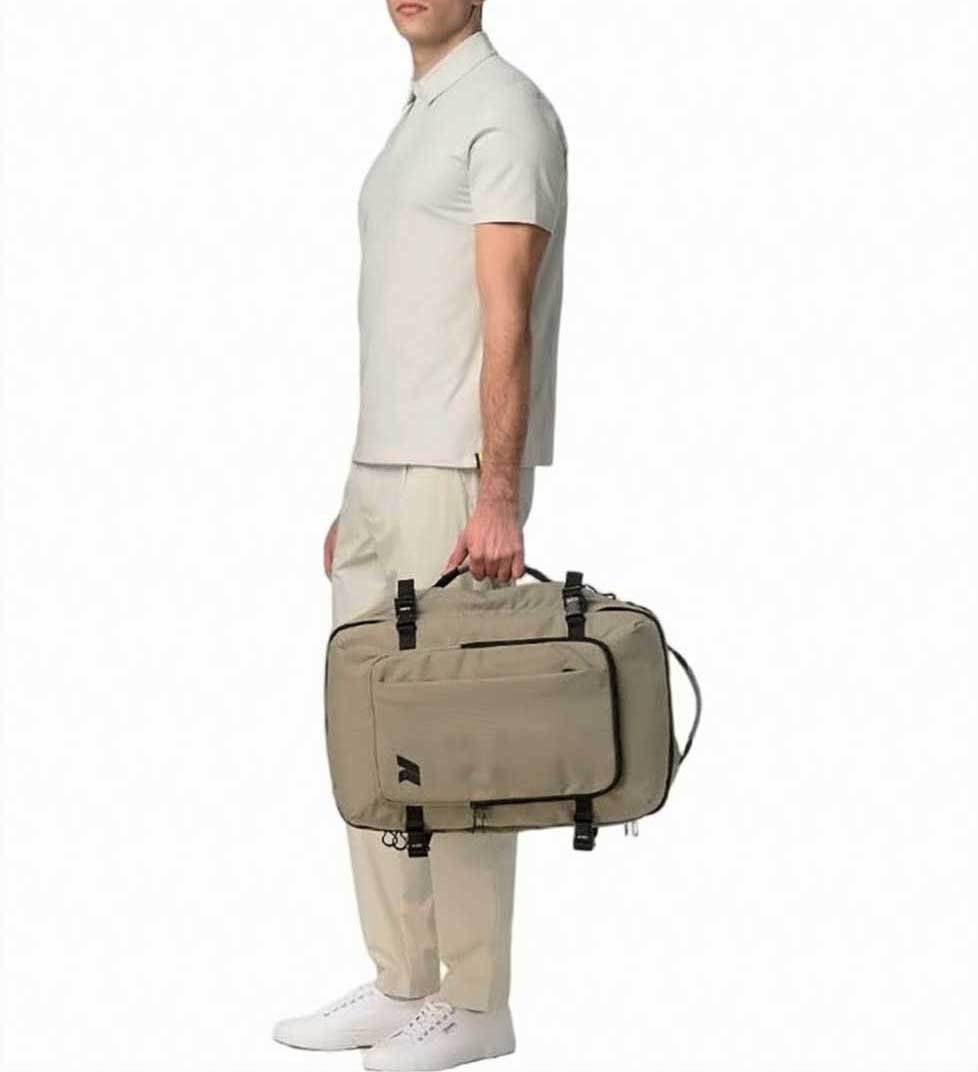 K-WAY Salome Nylon Utility Backpack Bruin