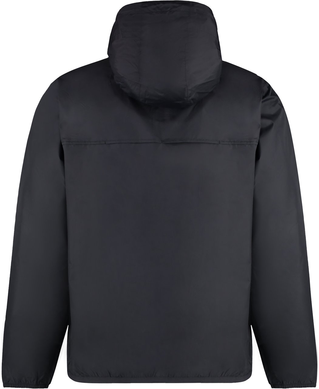 K-WAY Claude Hooded nylon jacket Zwart