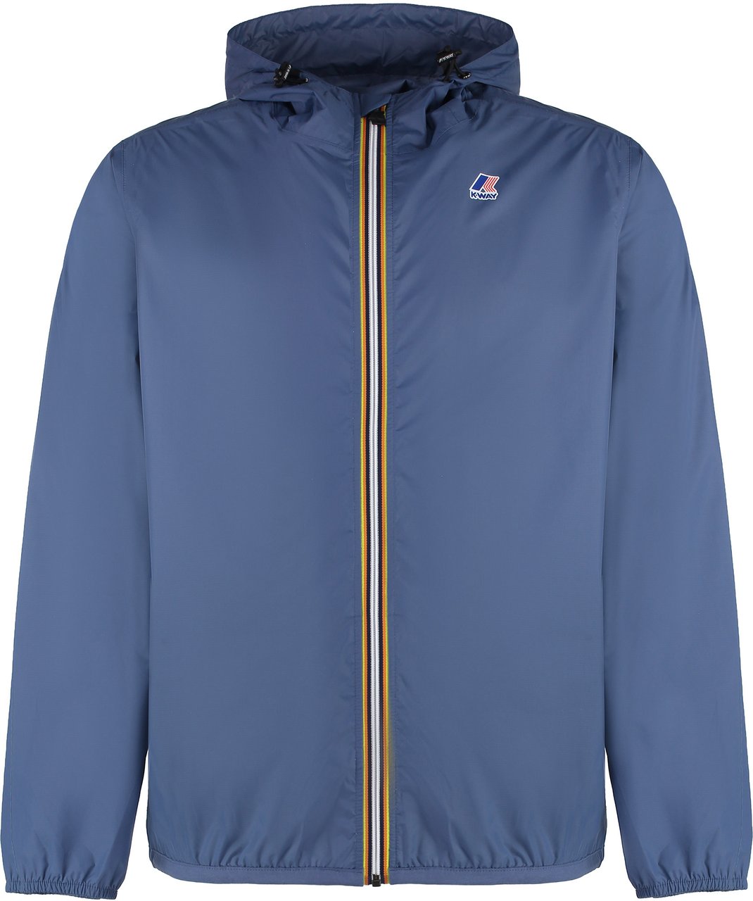 K-WAY Le Vrai 3.0 Claude Hooded nylon jacket Blauw