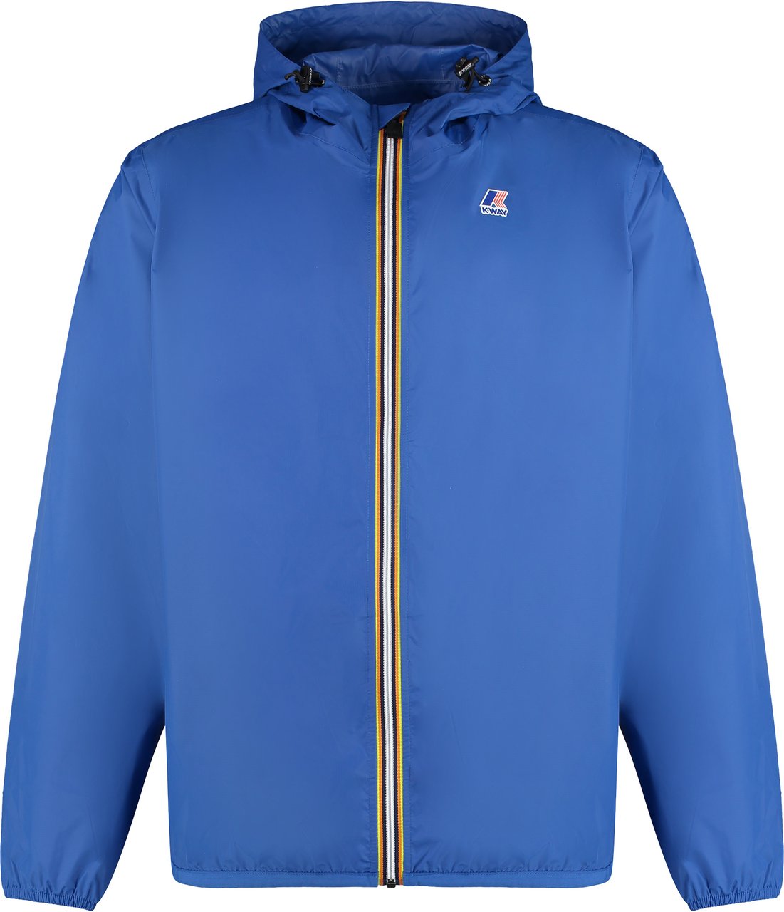 K-WAY Claude Hooded nylon jacket Blauw