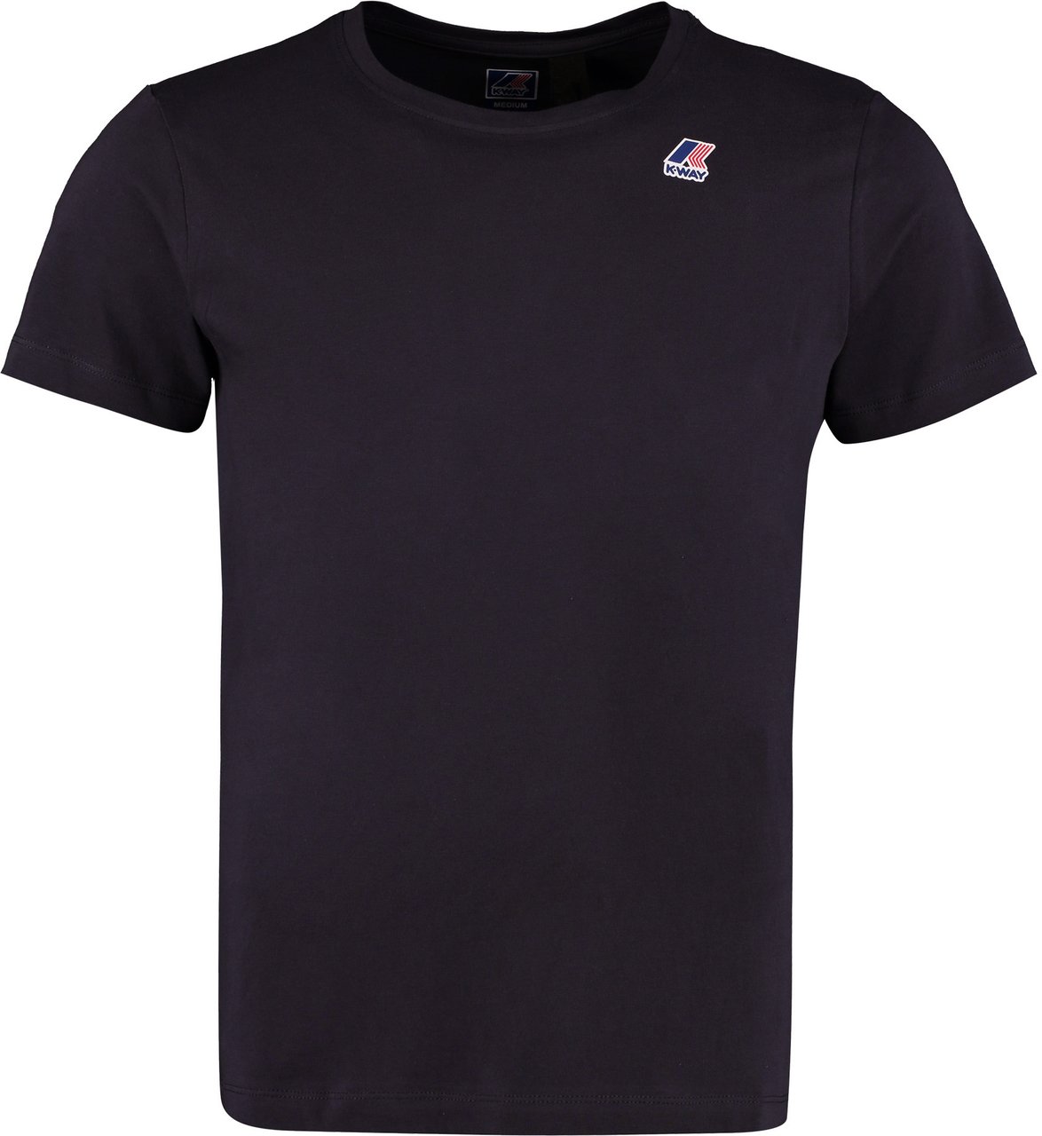 K-WAY Logo print cotton t-shirt Blauw