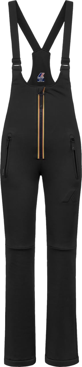 K-WAY Black Bochaine Softshell Bib Ski Pants Zwart