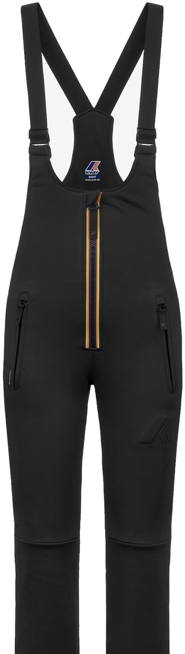 K-WAY Black Bochaine Softshell Bib Ski Pants Zwart
