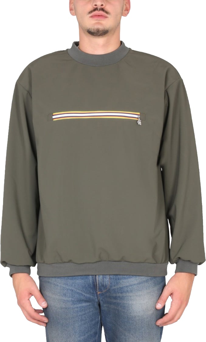 K-WAY Olive Green Sweatshirt Grijs