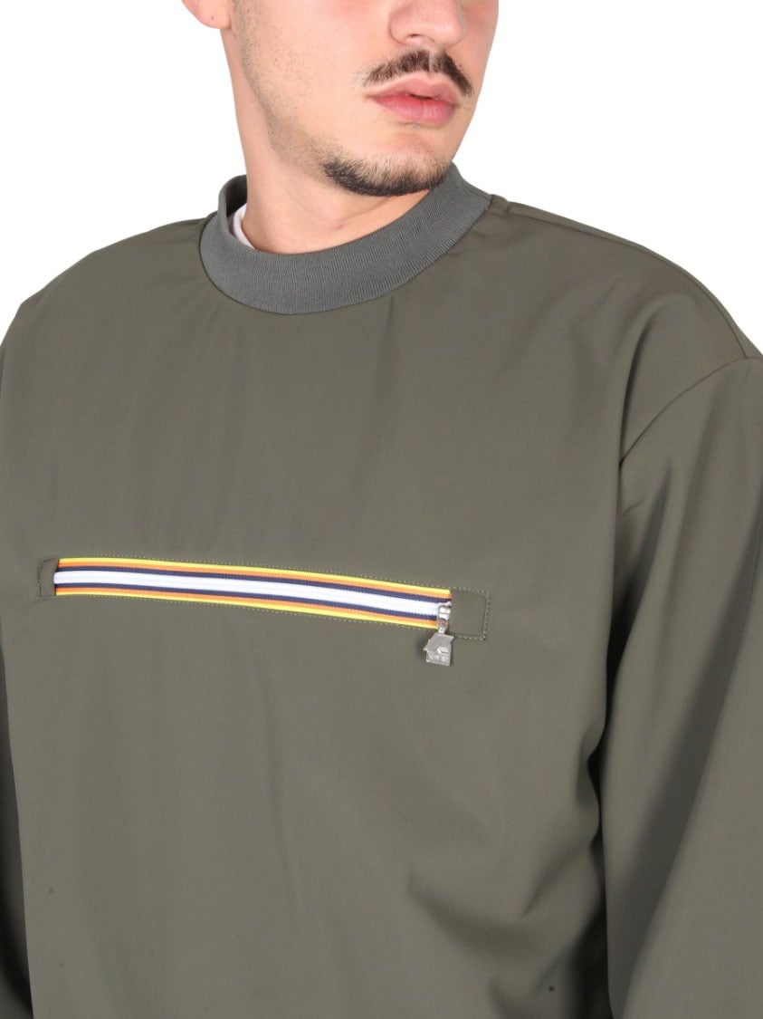 K-WAY Olive Green Sweatshirt Grijs