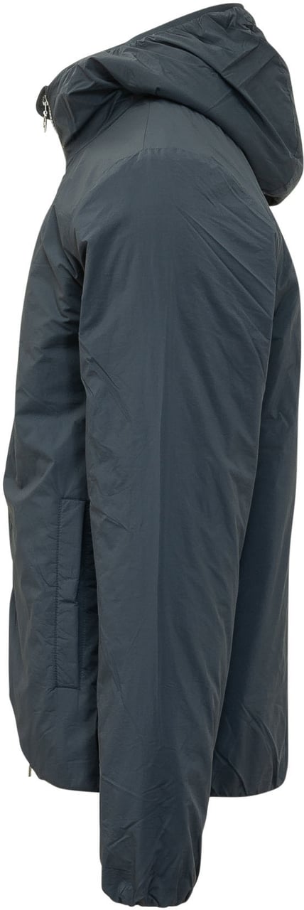 K-WAY Giacca con Cappuccio e Zip Frontale Blauw