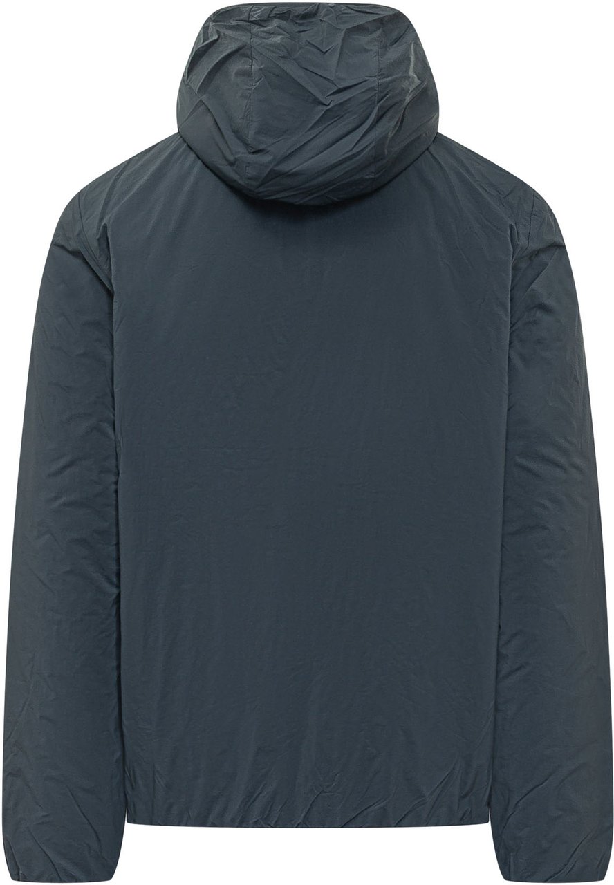 K-WAY Giacca con Cappuccio e Zip Frontale Blauw