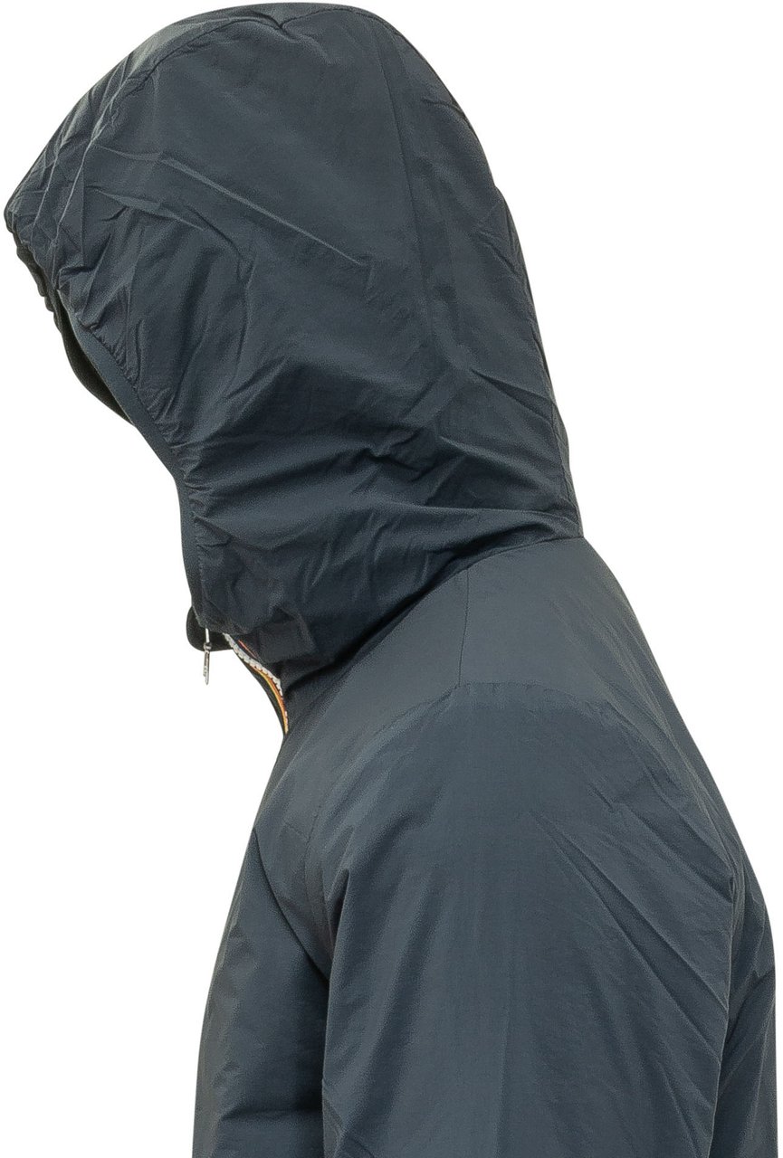 K-WAY Giacca con Cappuccio e Zip Frontale Blauw
