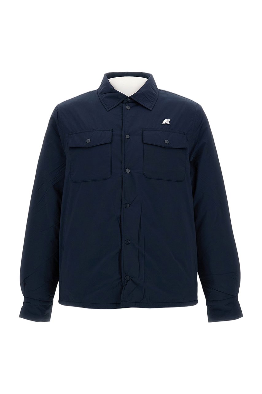 K-WAY Blue Umbert Nylon Shirt Blauw
