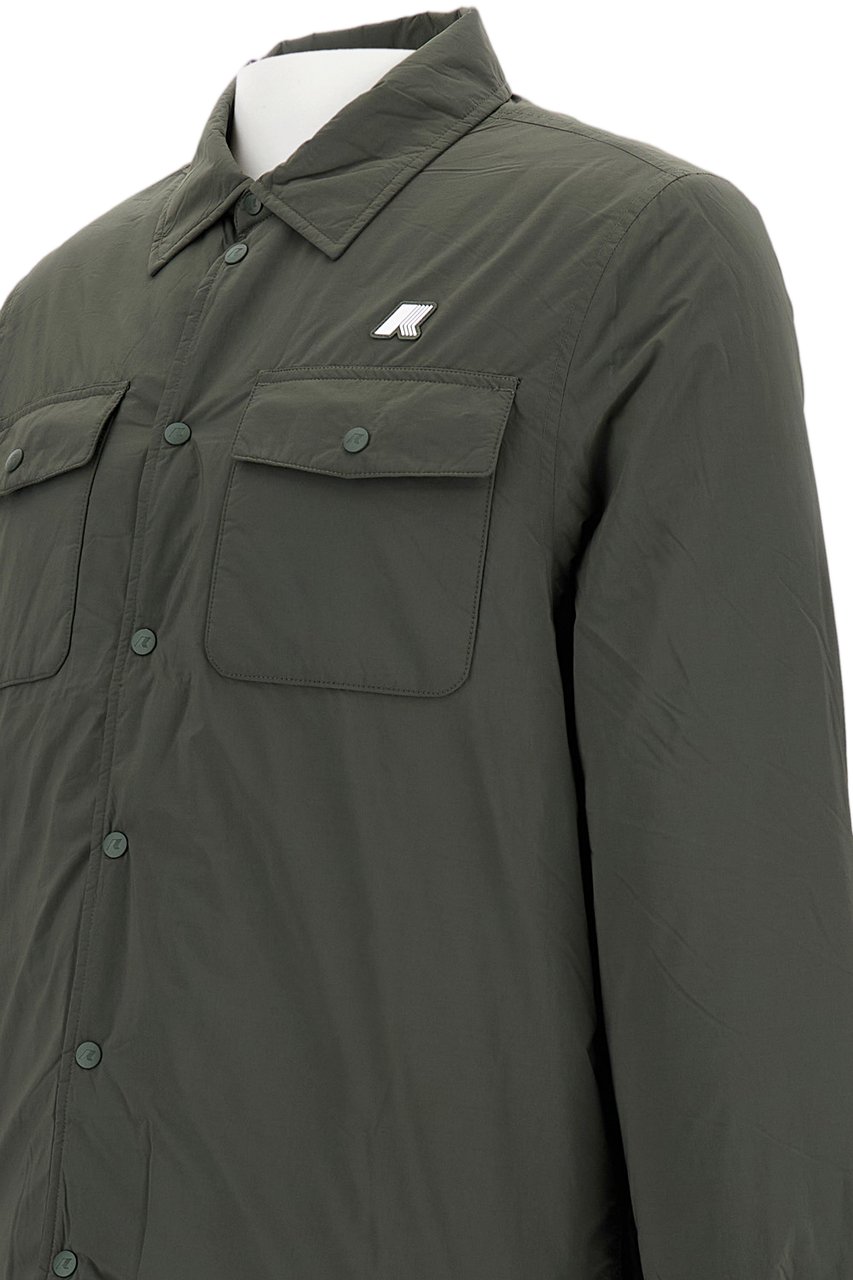K-WAY Olive Green Umbert Nylon Jacket Groen