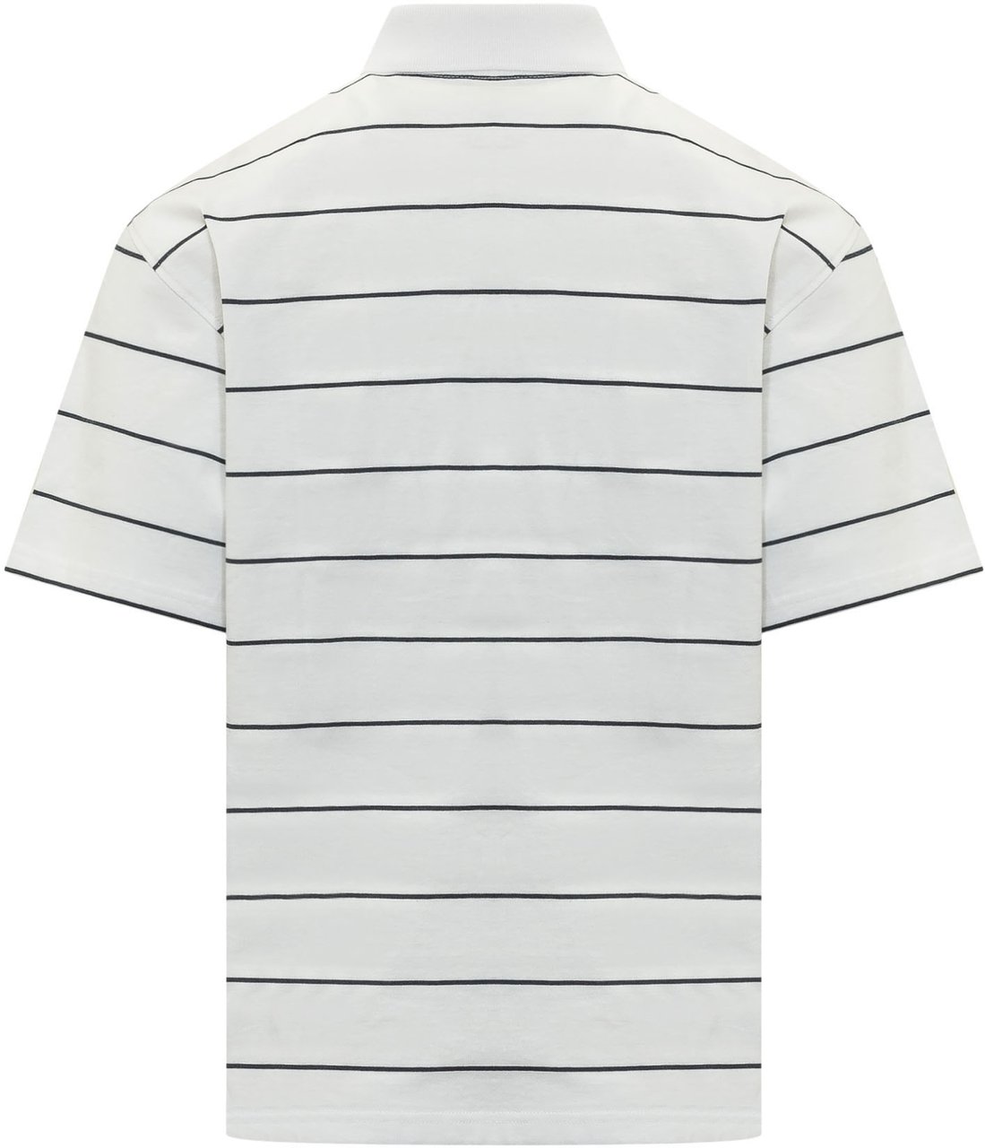 K-WAY Polo a Maniche Corte con Righe Sottili Wit