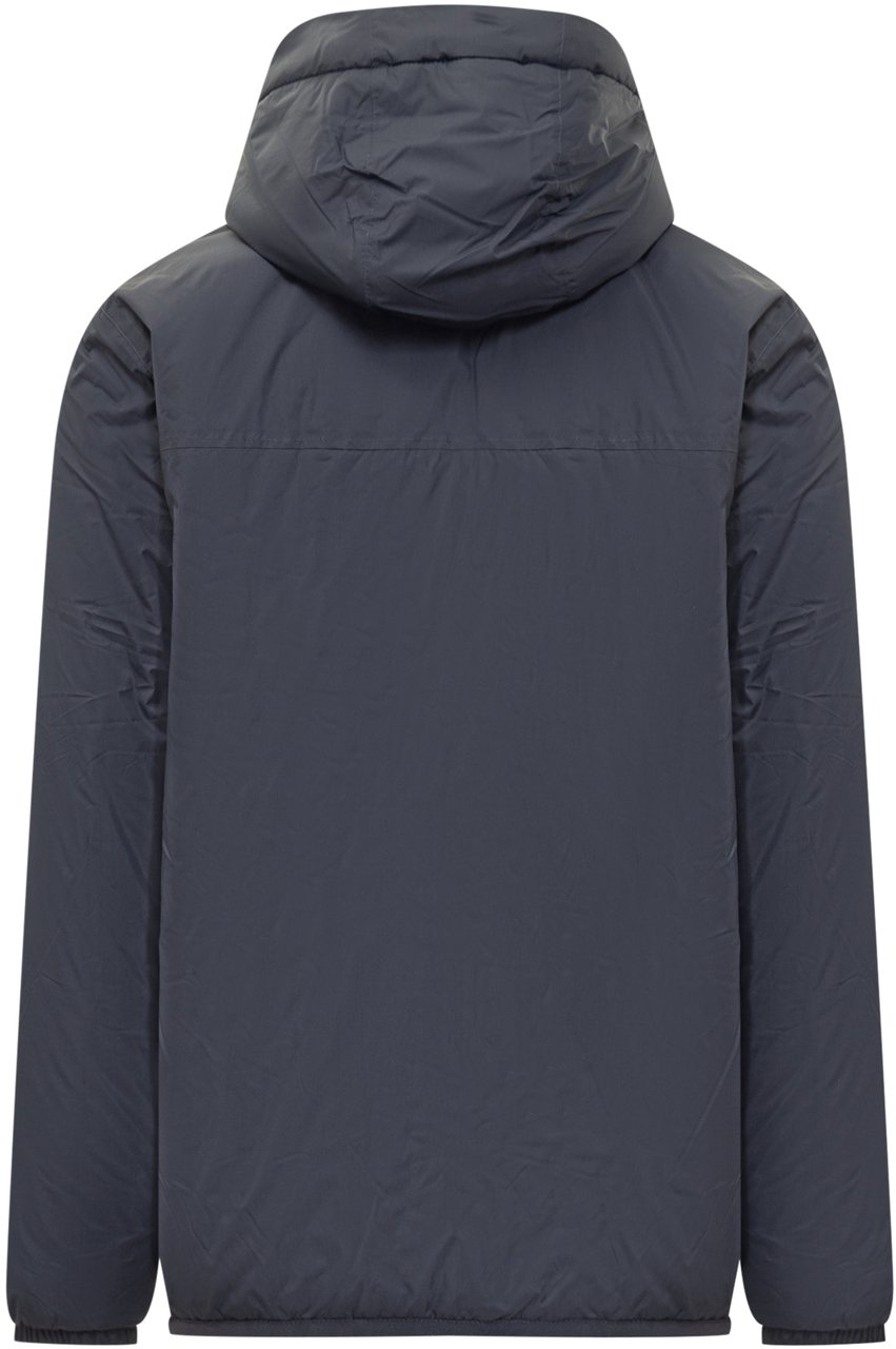 K-WAY K-Way Giacca Blu con Cappuccio e Interno Teddy Blauw