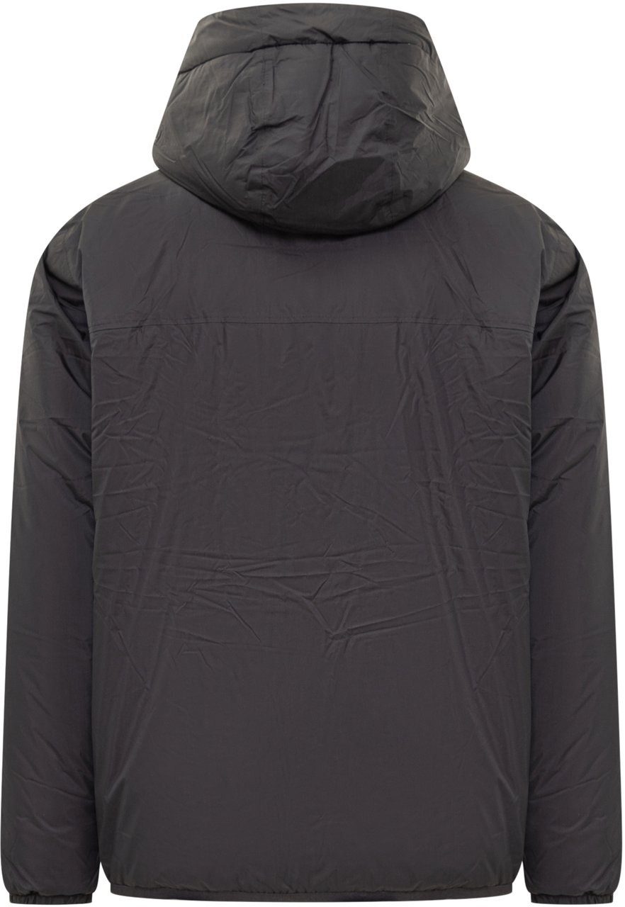K-WAY K-Way Giacca Nera con Cappuccio e Interno Teddy Zwart