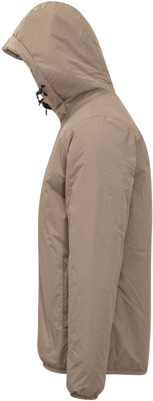 K-WAY K-Way Giacca Beige con Cappuccio e Fodera Beige