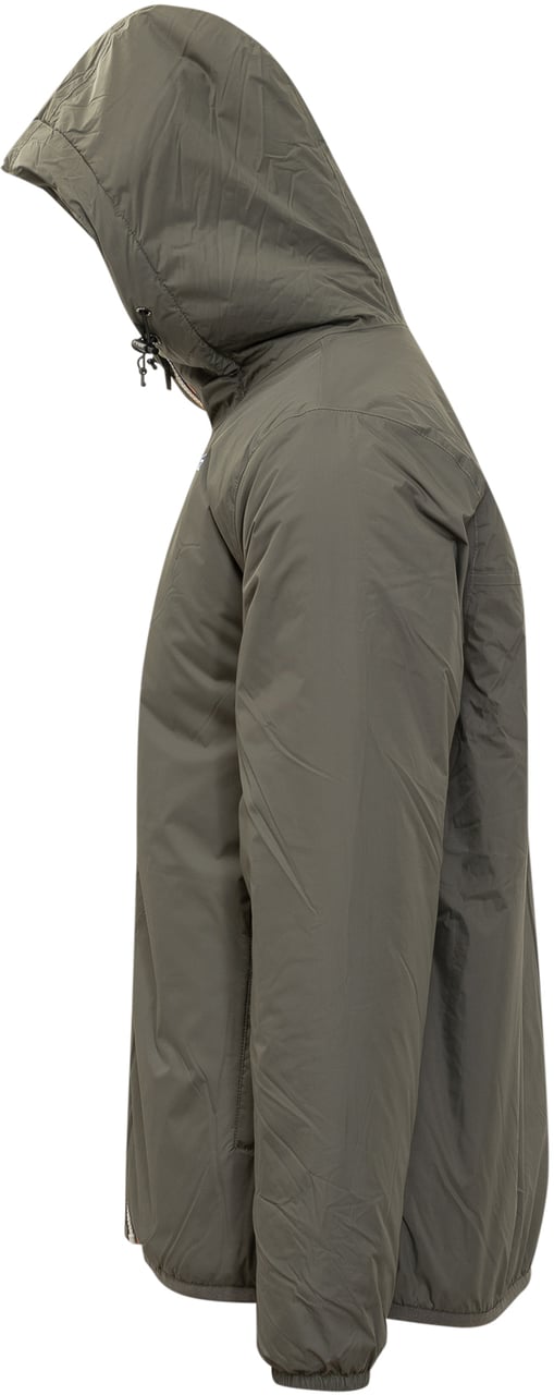 K-WAY K-Way Giacca Verde con Cappuccio e Fodera in Sherpa Groen