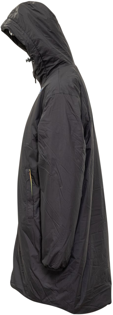 K-WAY Parka Lungo con Fodera in Pelliccia Sintetica K-Way Zwart