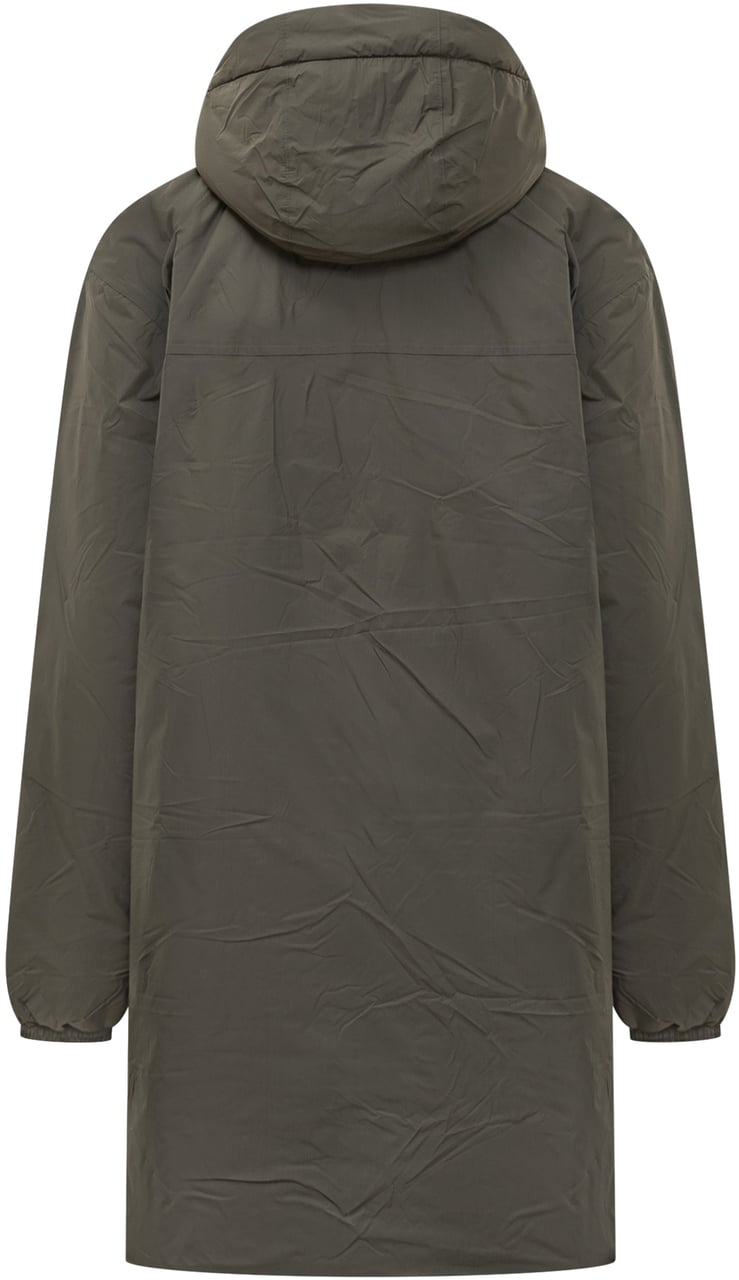 K-WAY K-Way Parka con Cappuccio e Interno in Sherpa Groen