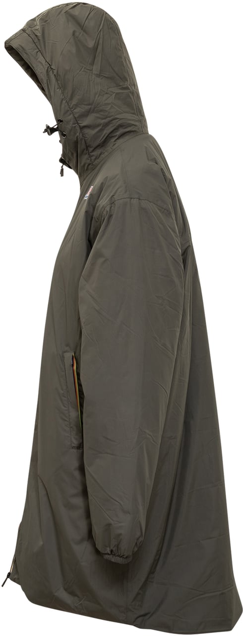 K-WAY K-Way Parka con Cappuccio e Interno in Sherpa Groen