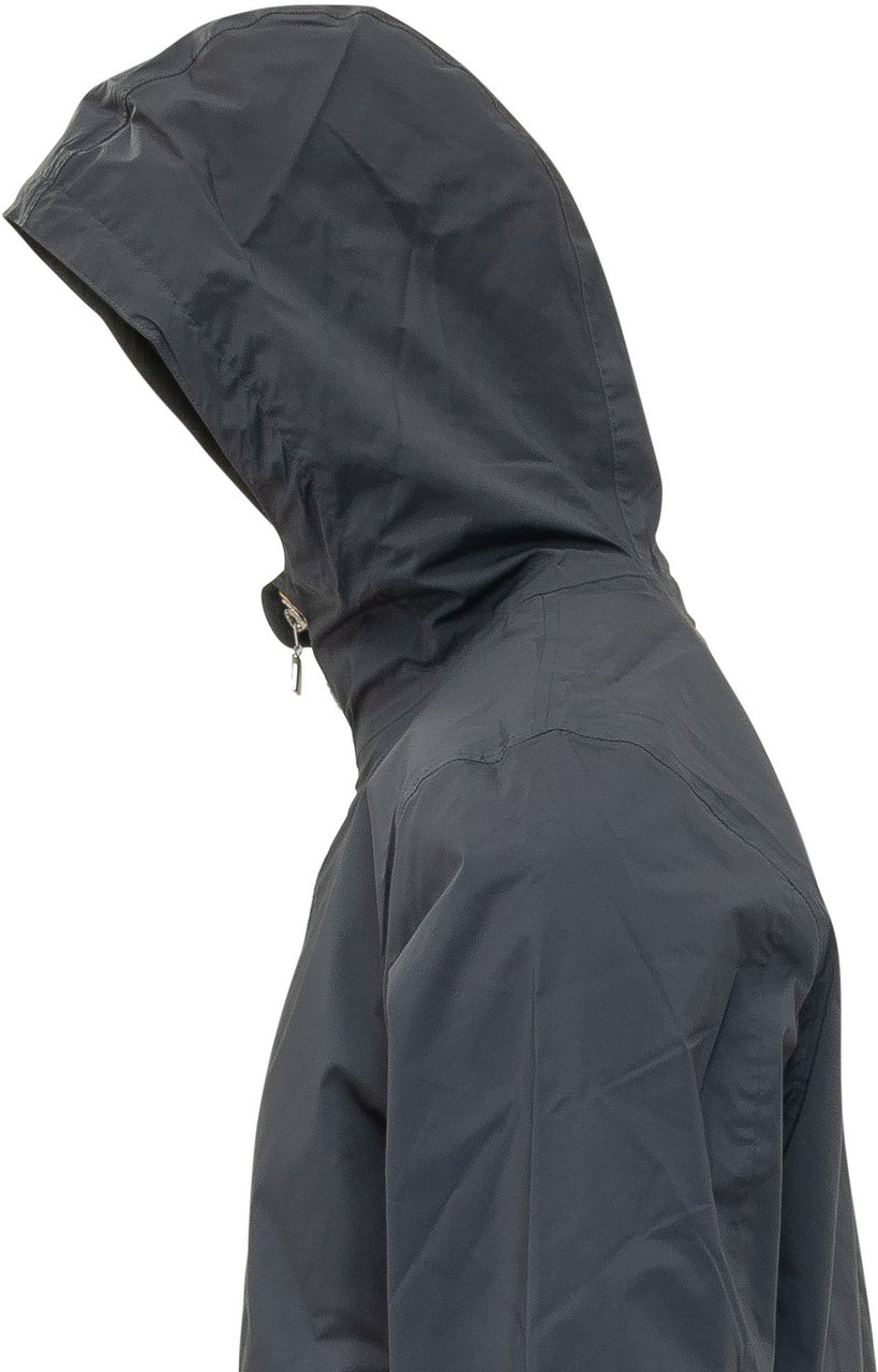 K-WAY Giacca Stretch con Cappuccio e Zip Navy