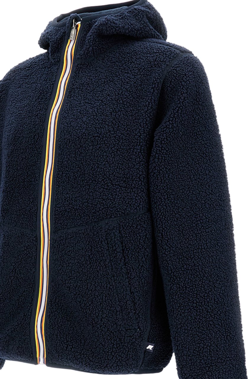 K-WAY Blue Jack Sherpa Reversible Jacket Blauw