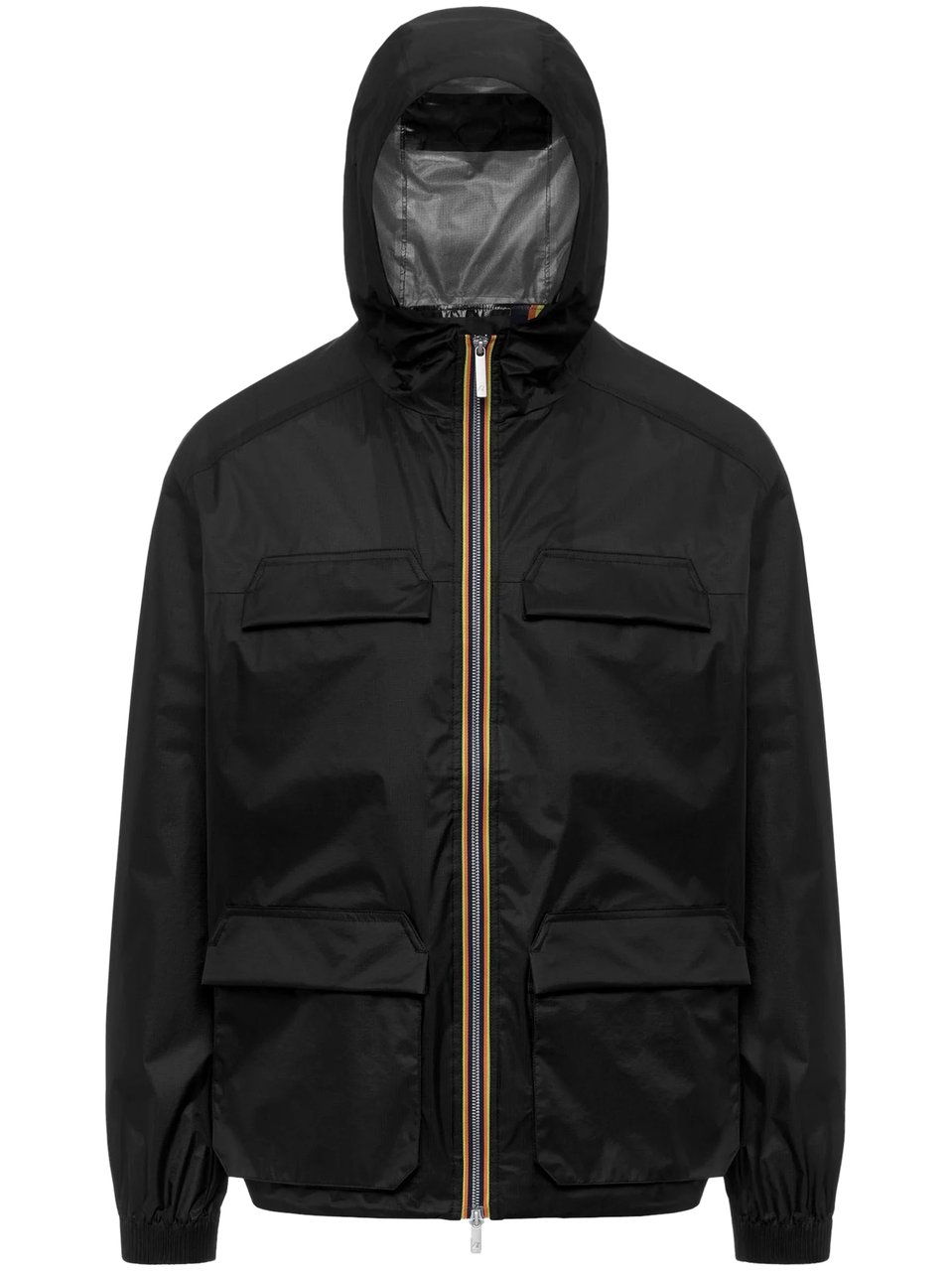 K-WAY Lightweight Matte Finish Jacket with Hood Zwart