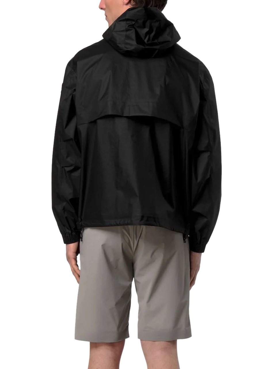 K-WAY Lightweight Matte Finish Jacket with Hood Zwart