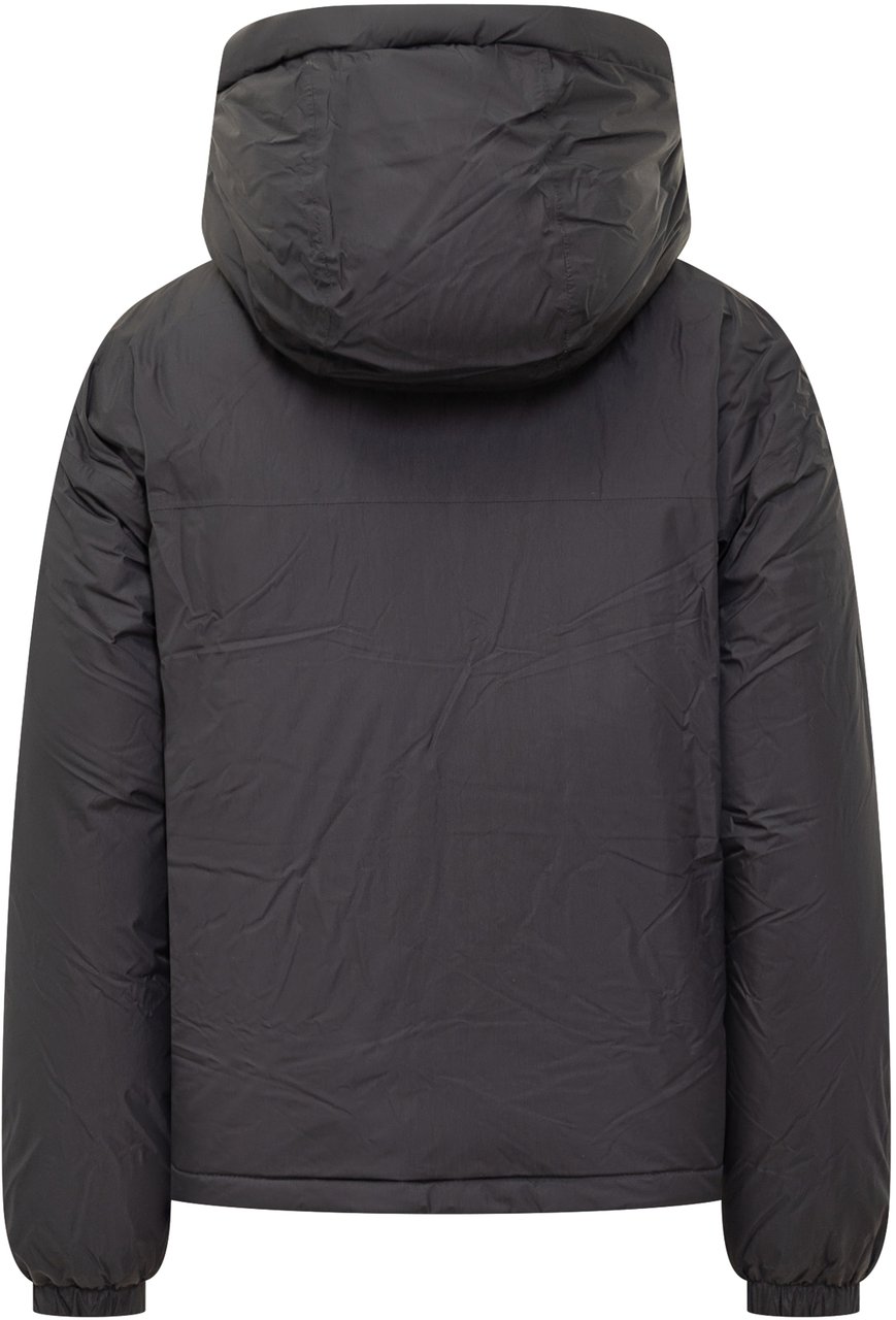 K-WAY Piumino con Cappuccio Nero K-Way Zwart