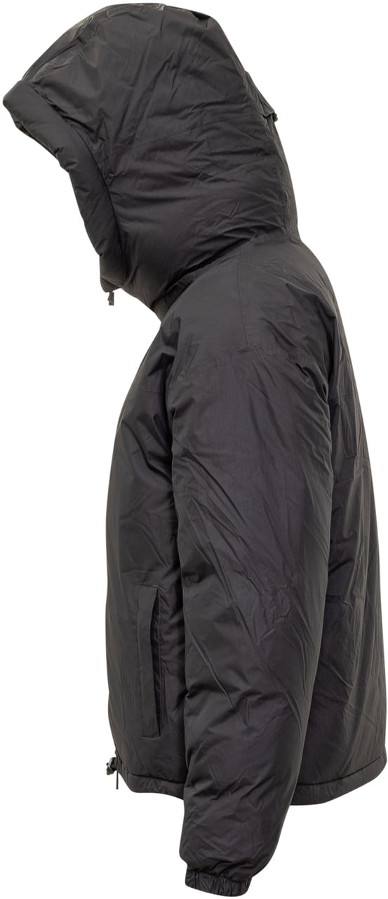 K-WAY Piumino con Cappuccio Nero K-Way Zwart