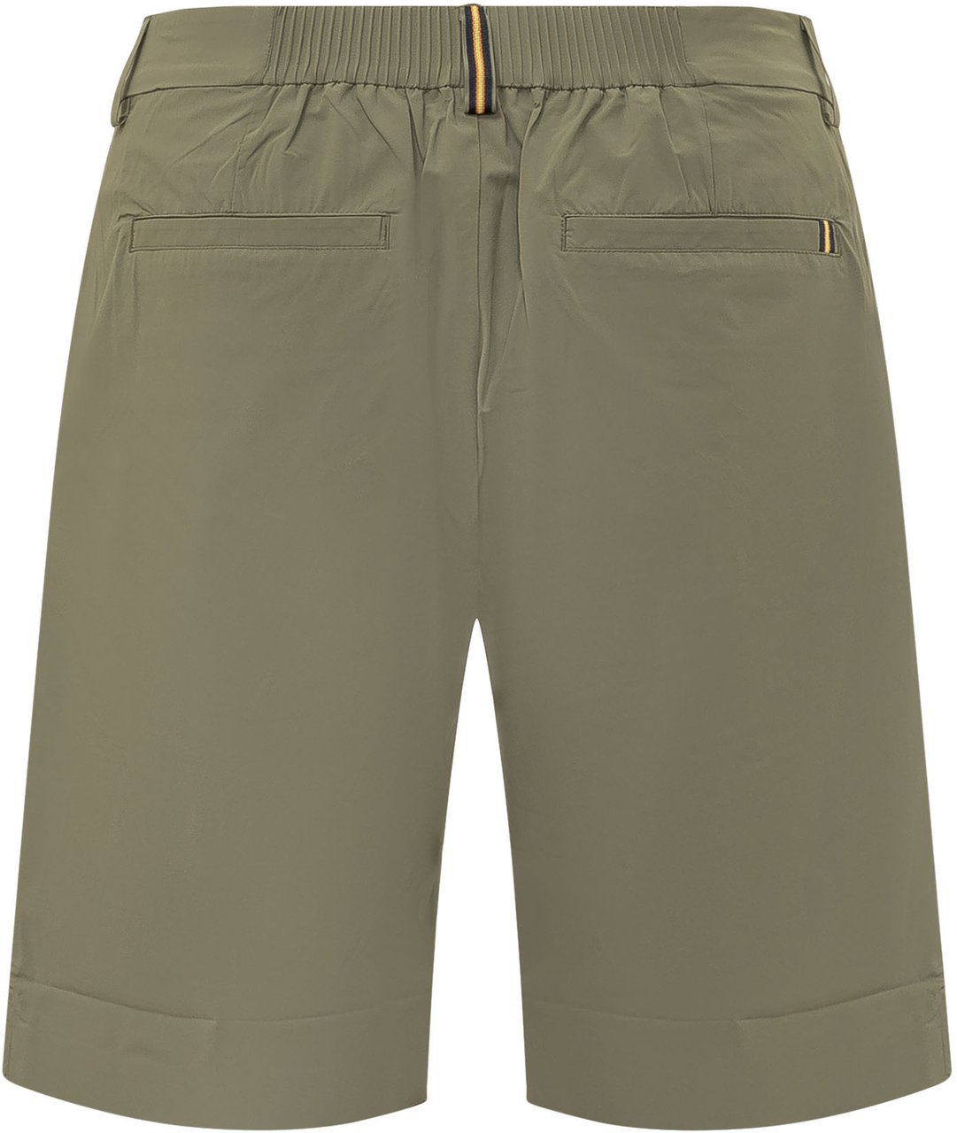 K-WAY Shorts Tecnici con Tasche e Passanti Donkergroen