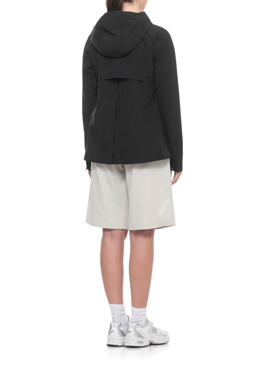 K-WAY Black Madalina Hooded Jersey Jacket Zwart