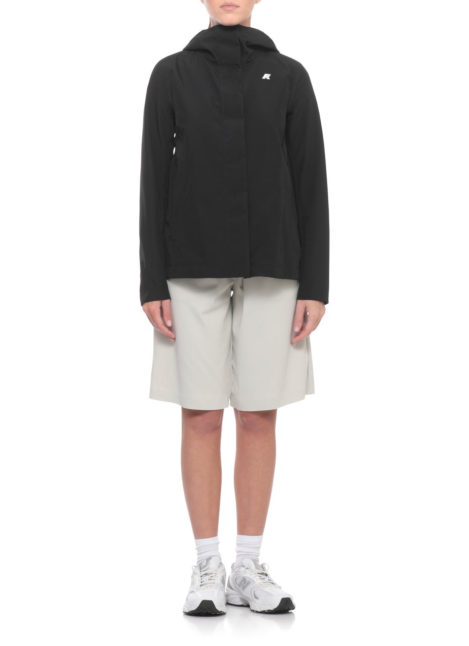 K-WAY Black Madalina Hooded Jersey Jacket Zwart