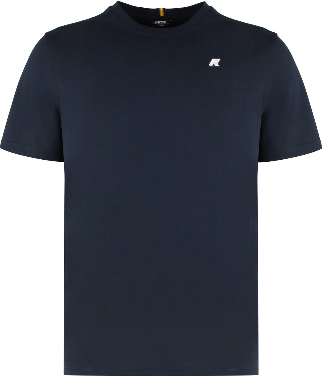 K-WAY Odom Letitrain Cotton crew-neck T-shirt Blauw