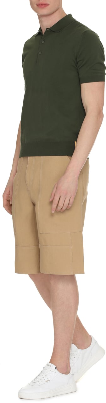 K-WAY Pleyne knitted cotton polo shirt Groen