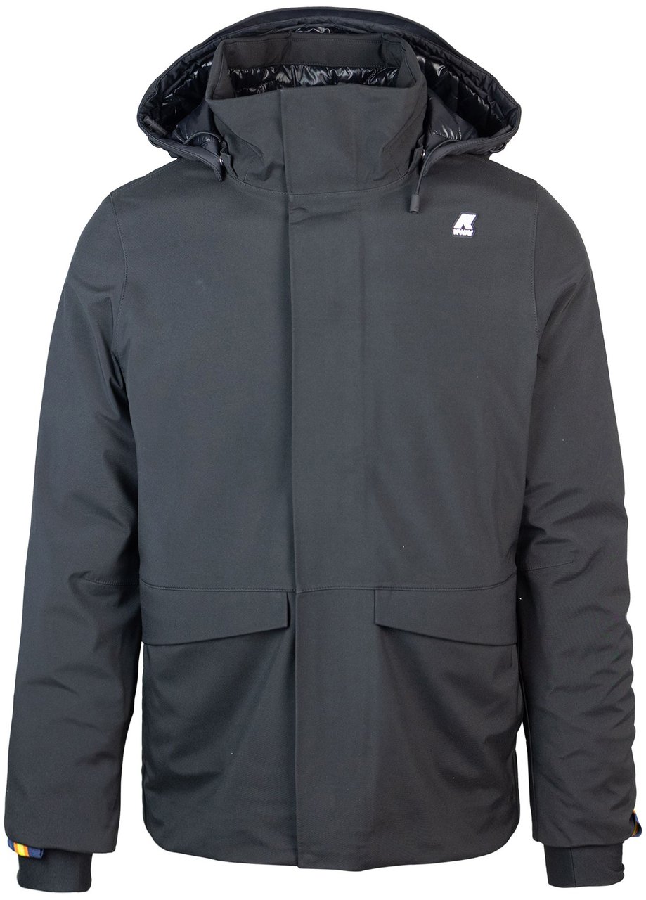 K-WAY Coats Black Zwart