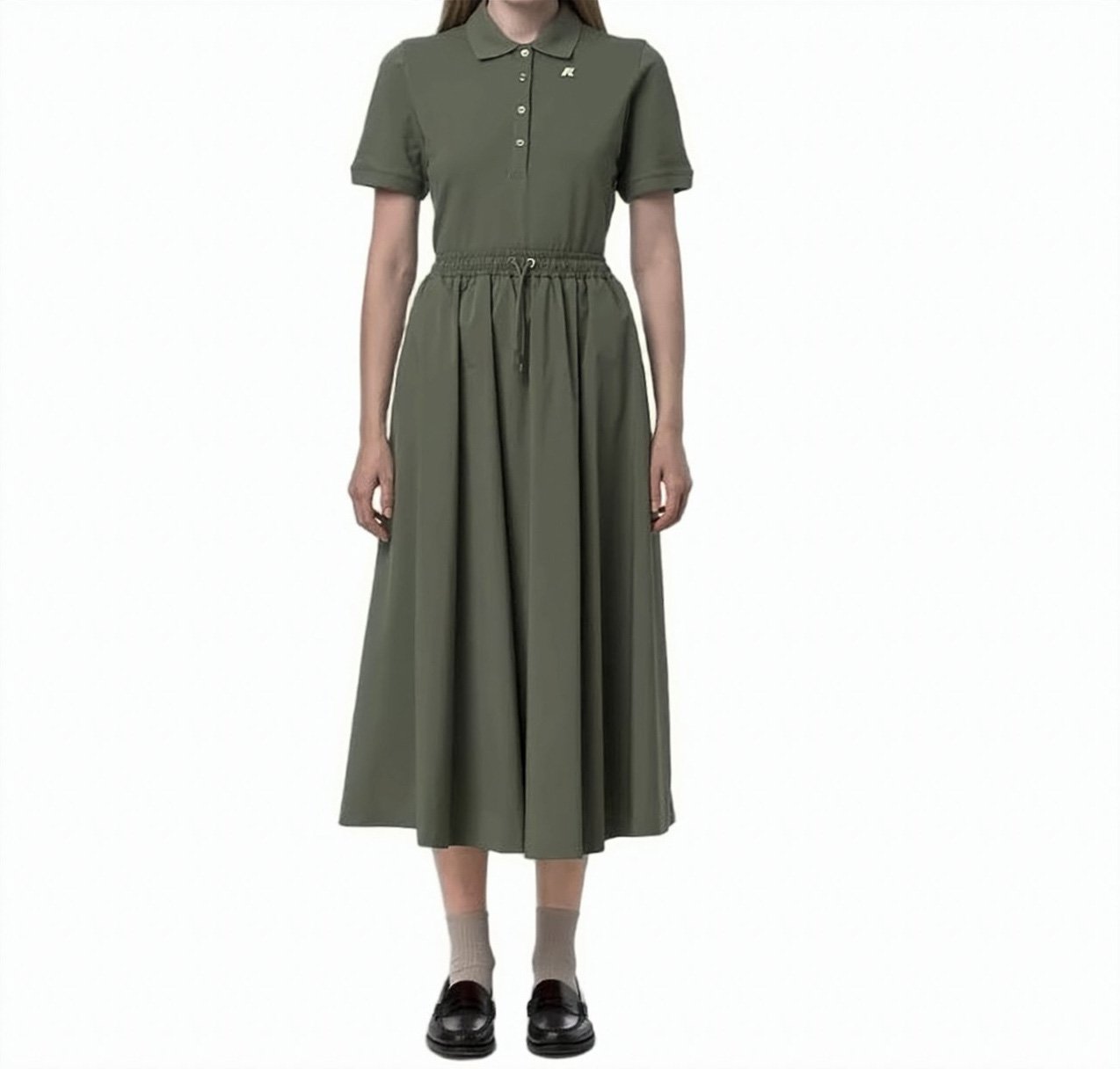 K-WAY Mosella Stretch Poplin Long Skirt Grijs