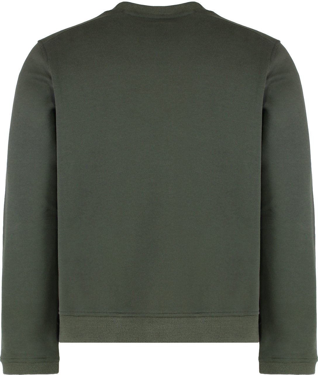 K-WAY Sweater with a round neck Perruel in cotton and cashmere. Groen