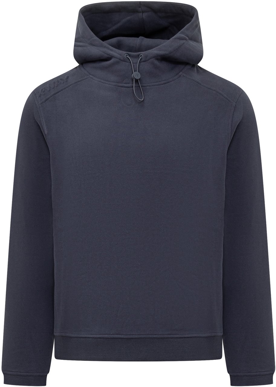 K-WAY Felpa Blu con Cappuccio K-Way Navy