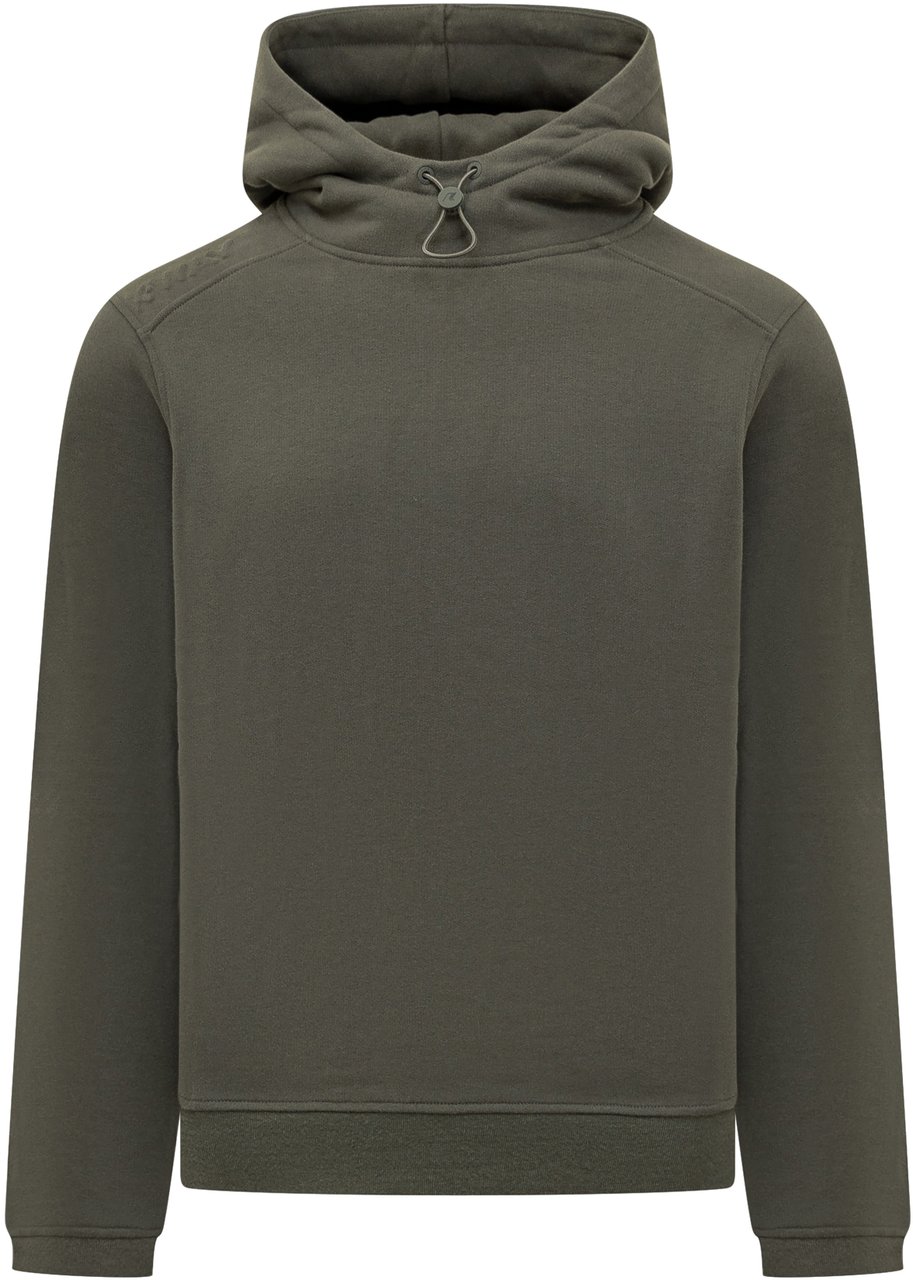 K-WAY Felpa Verde con Cappuccio K-Way Donkergroen
