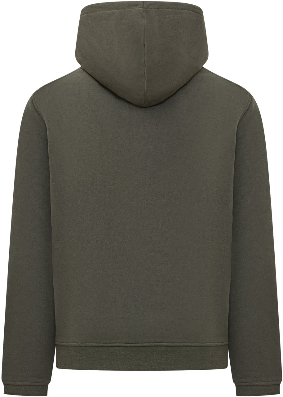 K-WAY Felpa Verde con Cappuccio K-Way Donkergroen